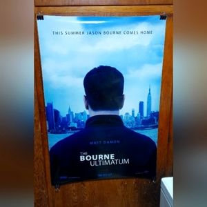 ORIGINAL Movie Theater Poster: The Bourne Ultimatum [40" x 27"; Double-Sided]